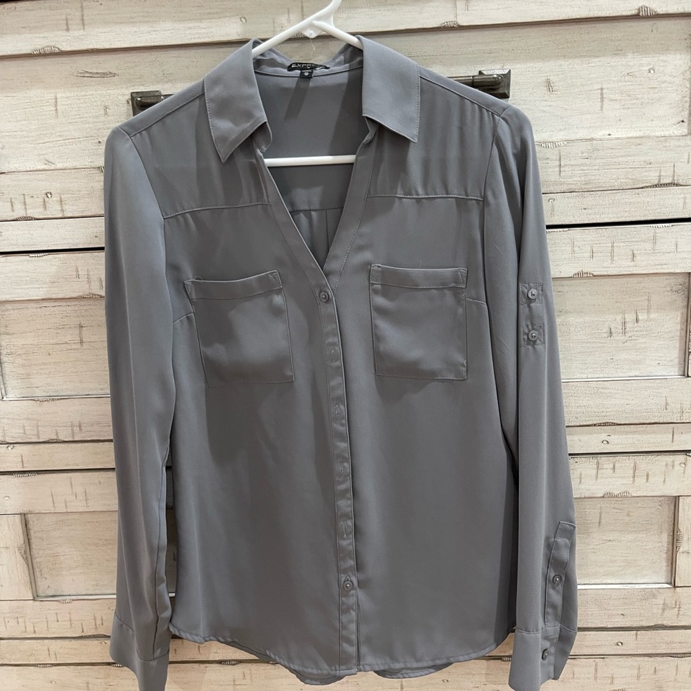Gray Express Top